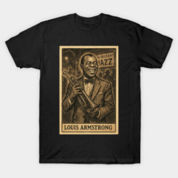Other - Louis Armstrong T-Shirts Black